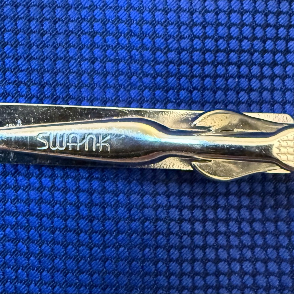 SWANK silver Tone Tie Clip